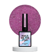 NAILSOFTHENIGHT 07  base reflectante de camuflaje con brillo ((rosa brillante) 10 ml